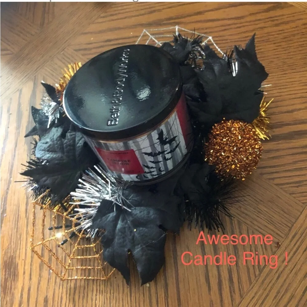 Halloween Candle Holder Arrangement
